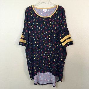 LuLaRoe 5/$20 Irma Origami Paper Birds High Low Tunic XL